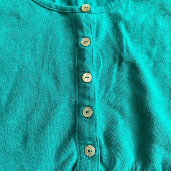 Soft Surroundings Top Teal Womens Size Large - Picture 4 of 7